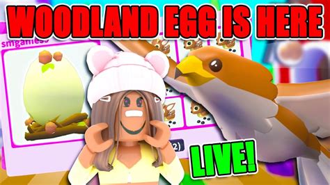 LIVE ADOPT ME WOODLAND EGG UDPATE Hatching Giveaway All NEW