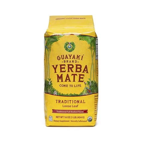 Guayaki Loose Leaf Traditional Yerba Mate Yerba Mate Organic Energy Drinks Yerba Mate Tea