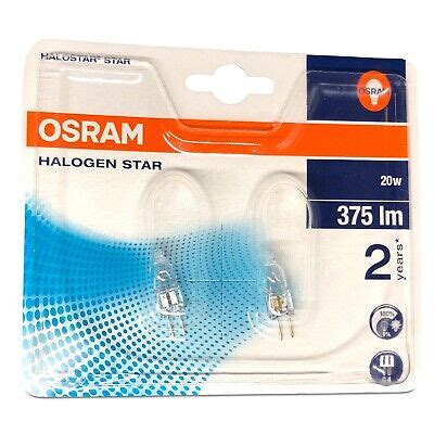 Er Pack Osram G Halogen Lampe Leuchtmittel Halogenlampen Watt