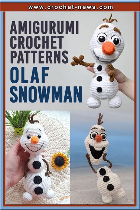 15 Olaf Amigurumi Snowman Crochet Patterns Crochet News