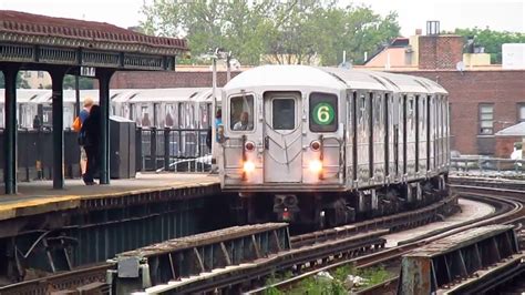 Mta New York City Subway Manhattan Bound R62a 6 Train At The Buhre