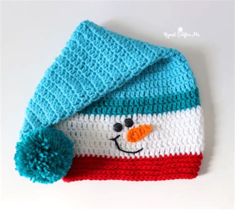 Snowman Hat Pattern Crochet