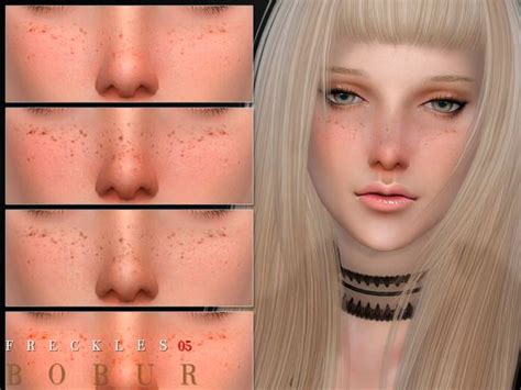 Bobur3 S Bobur Freckles 05 In 2024 Makeup Cc Freckles Sims 4 Cc Skin