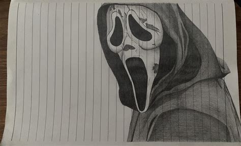 Scream Mask Drawing