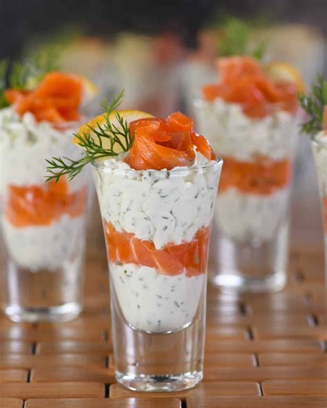 Verrine de fromage blanc à l aneth et saumon un apéro de soirée