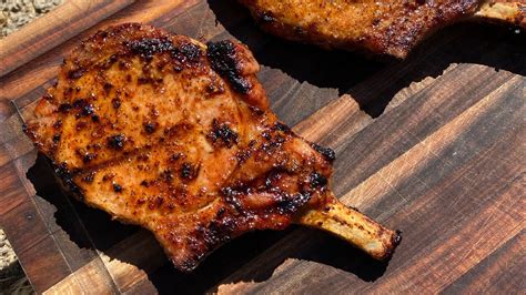 Grilled Pork Chops Recipe On The Weber Kettle Youtube