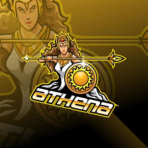 Athena esport mascot logo design 7710972 Vector Art at Vecteezy