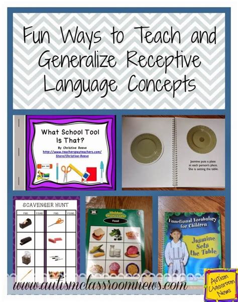 Fun Ways To Teach And Generalize Receptive Language Concepts Freebie Autism Classroom Resources