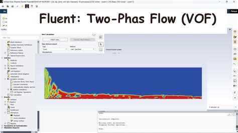 Ansys Fluent Two Phase Flow Vof Method Youtube