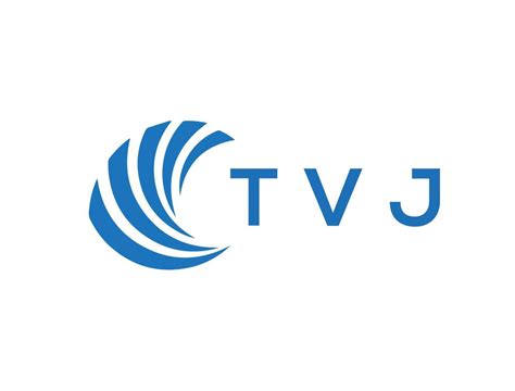 tvj letter logo design  white background tvj creative circle letter