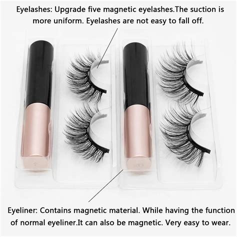 Buy Magnetic Eyelashes 3D Mink Fake Eyelash Magnet Eyeliner False