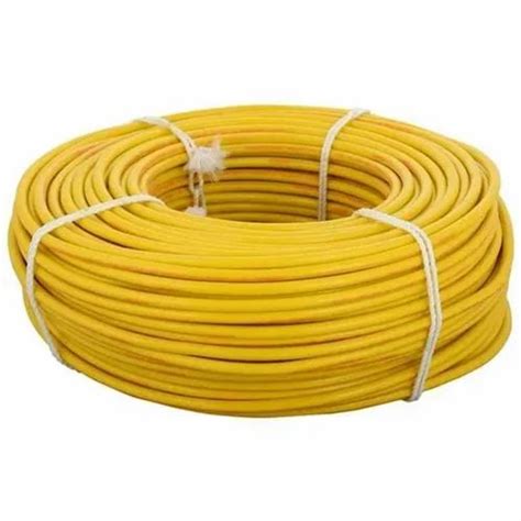 Fybros 10 Sqmm Yellow Single Core Round Pvc Insulated Industrial Cable