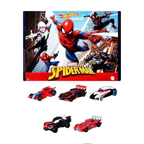 Venta Internacional Hot Wheels Spiderman Character Car Paquete De 5 Coppel