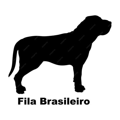 Premium Vector Dog Fila Brasileiro Silhouette Dog Breeds Logo