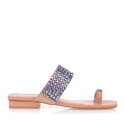 UZA Shoes Flat New Couro Nude Coleção Primavera Verão