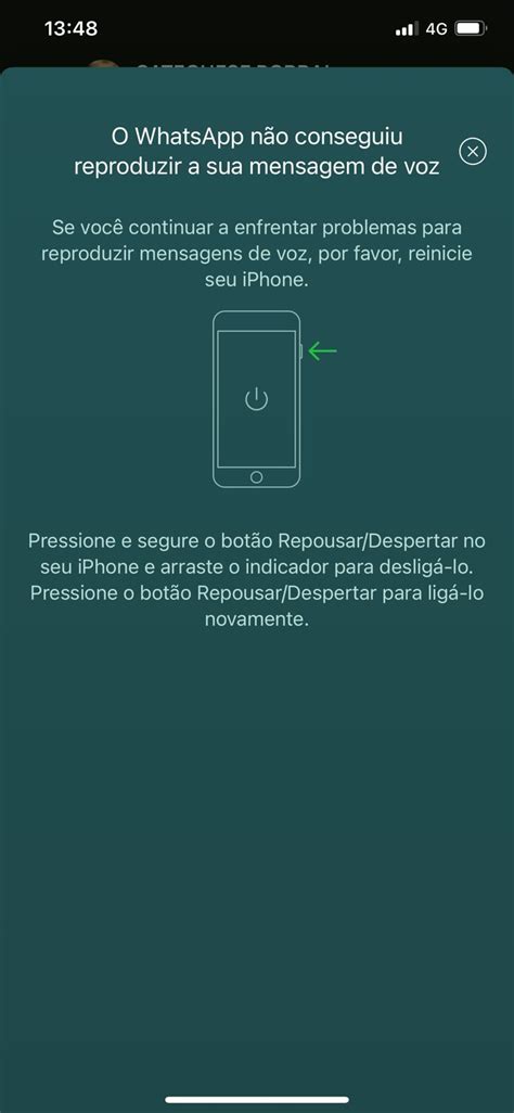 N O Consigo Ouvir Udio Do Whatsapp Comunidade Da Apple