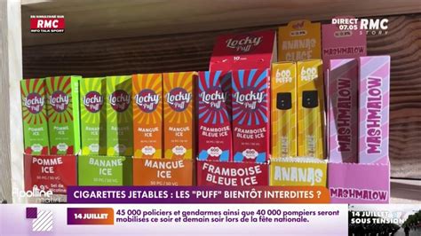 Cigarettes jetables les puff bientôt interdites