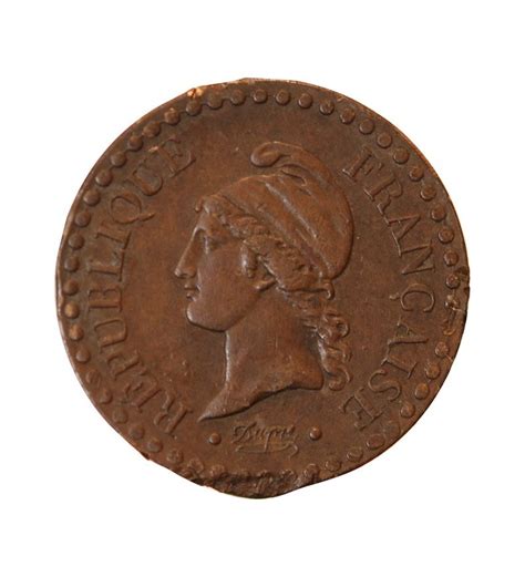 DUPRE 1 CENTIME 1850 A PARIS Avec Accent Bronze TTB Suffren