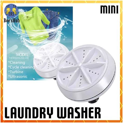 Ultrasonic Turbine Wash Usb Mini Washing Machine Portable Rotating