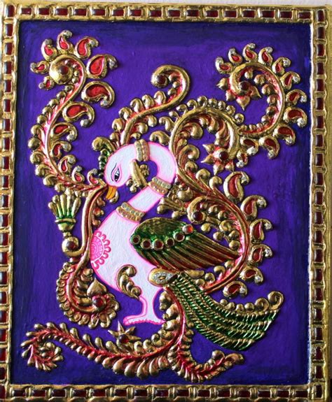 Tanjore Painting Creative Art Painting Style Fabric Painting Canvas