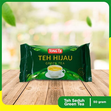 Jual Tong Tji Green Tea 50g Teh Seduh Per Pack Shopee Indonesia