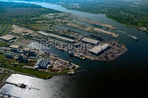 Luftbild Rostock Hafenanlagen Des Seehafen In Rostock Im Bundesland