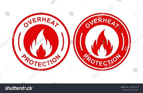 Overheat Safety Protection Icon Over 21 Royalty Free Licensable Stock