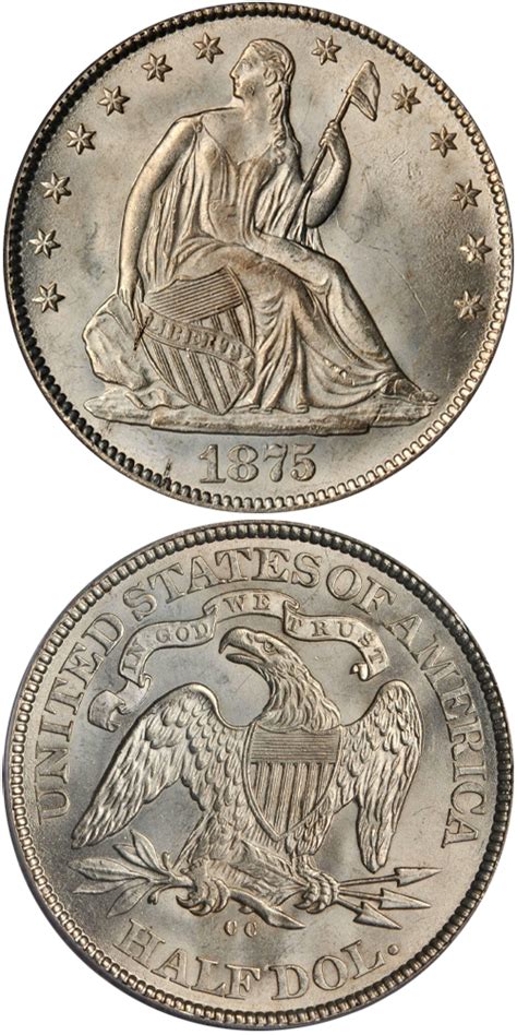 What Is The Value Of An 1875 Cc Liberty Seated Half Dollar