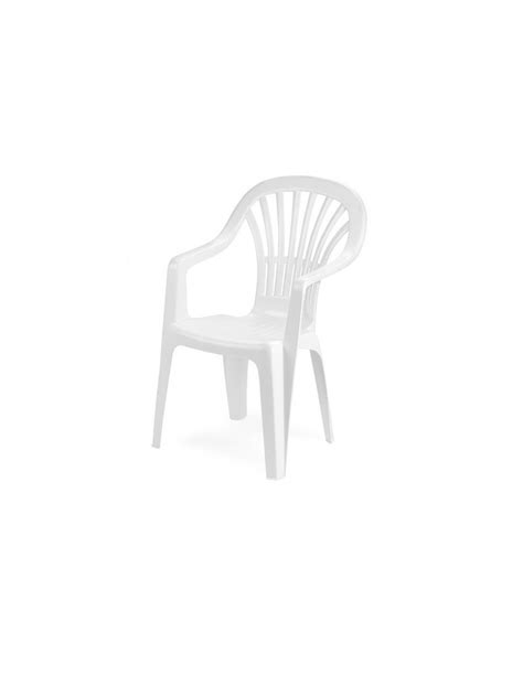 Comprar Online Silla Resina Monoblock Respaldo Alto Blanco Zena Saturnia