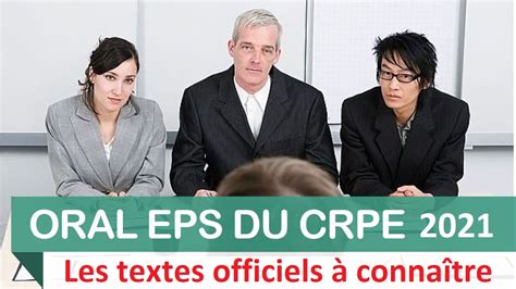 Oral EPS du CRPE 2022 les textes officiels à connaître Actibloom