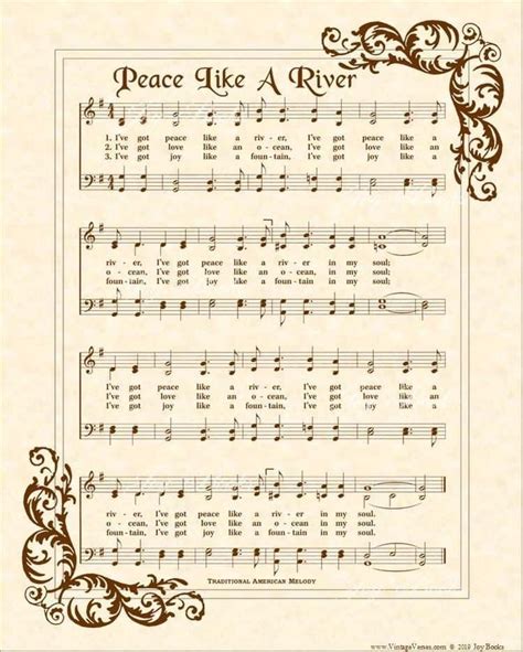 Hymn When Peace Like A River Lyrics