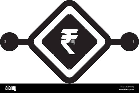 Digital Rupee Symbol Icon Vector Currency Sign For Digital Transactions