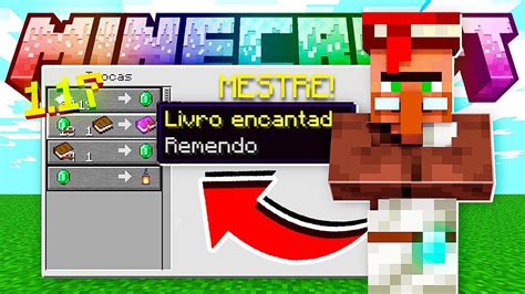 Villager Que Vende Remendo Por Uma Esmeralda No Minecraft