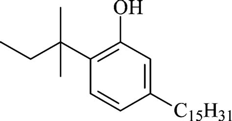 Chemical Structure Of 5 N Pentadecyl 2 Tert Amylphenol Download Scientific Diagram