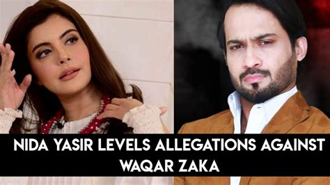 Waqar Zaka Hits Back At Nida Yasir Over Career Sabotage Allegations