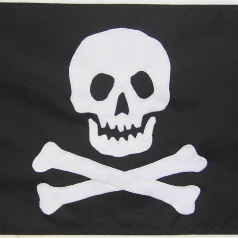 Skull Crossbones Pirate Flag Etsy