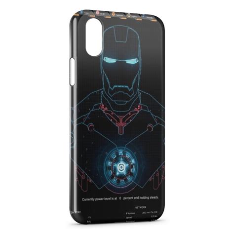 Coque IPhone X XS Iron Man Robot Pixypia