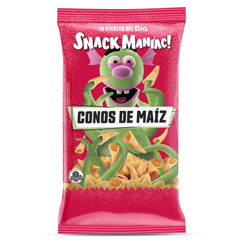 Conos De Ma Z Sabor Queso Y Bacon Snack Maniac De Dia Bolsa G