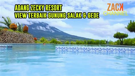 Adang Zecky Resort Viewnya Keren Langsung Gunung Salak Gunung Gede