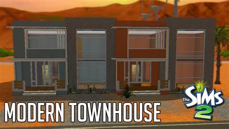 Modern Townhouses 🪴 Sims 2 Speed Build Youtube