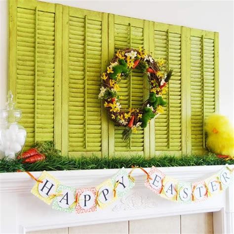 65 Stylish Easter Mantel Decorating Ideas Digsdigs