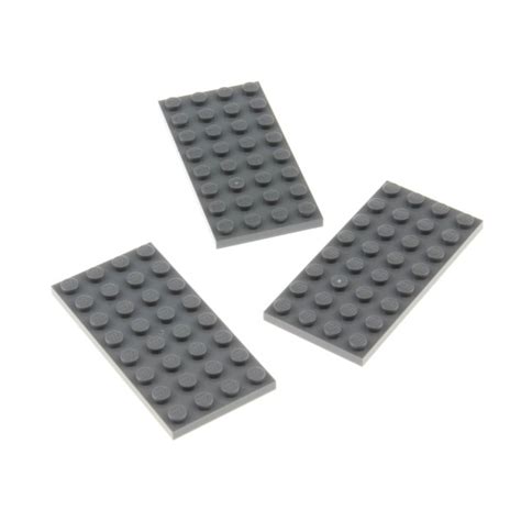 3x Lego Bau Platte 4x8 Neu Dunkel Grau Star Wars 4211061 3035