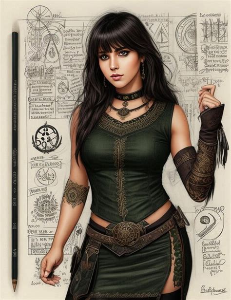 Hermosa ilustración de una chica latina Foto Premium