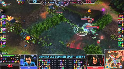 C9 Vs Col 2014 Na Lcs Summer W1d3 Youtube