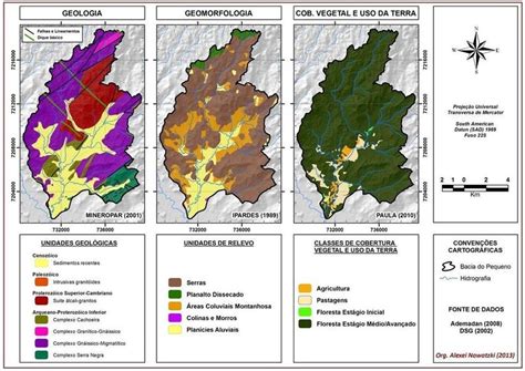 Mapa De Caracterização Geológica Geomorfológica E De Cobertura Vegetal Download Scientific