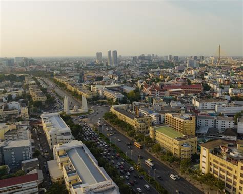 Una Vista A Rea Del Monumento A La Democracia En La Avenida