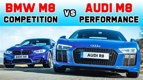 Bmw M8 Vs Audi R8 Acceleration Comparison Youtube