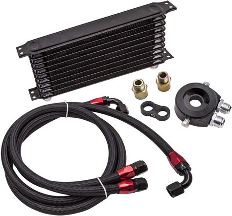 MaXpeedingrods 10 Row AN 10AN Universal Engine Transmission Oil Cooler