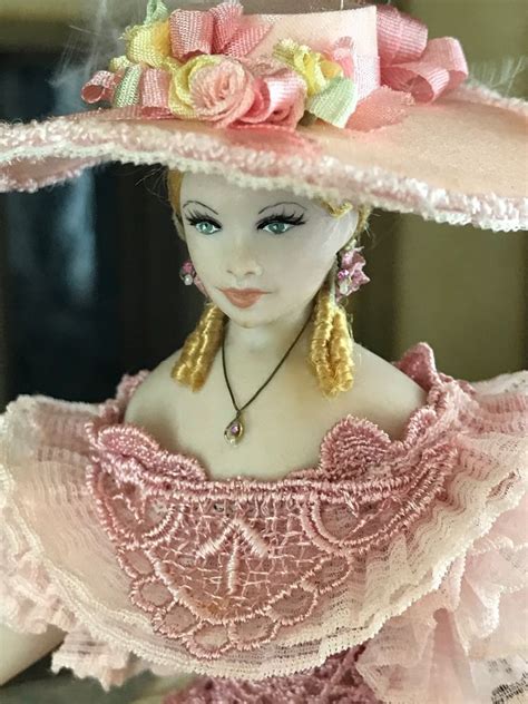 Vintage Stacy Hoffman Miniature Porcelain Doll Sabrina Victorian