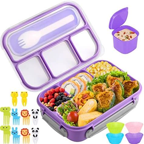 Lonchera Bento Box Ml Compartimentos Tusoul Fiambreras Con